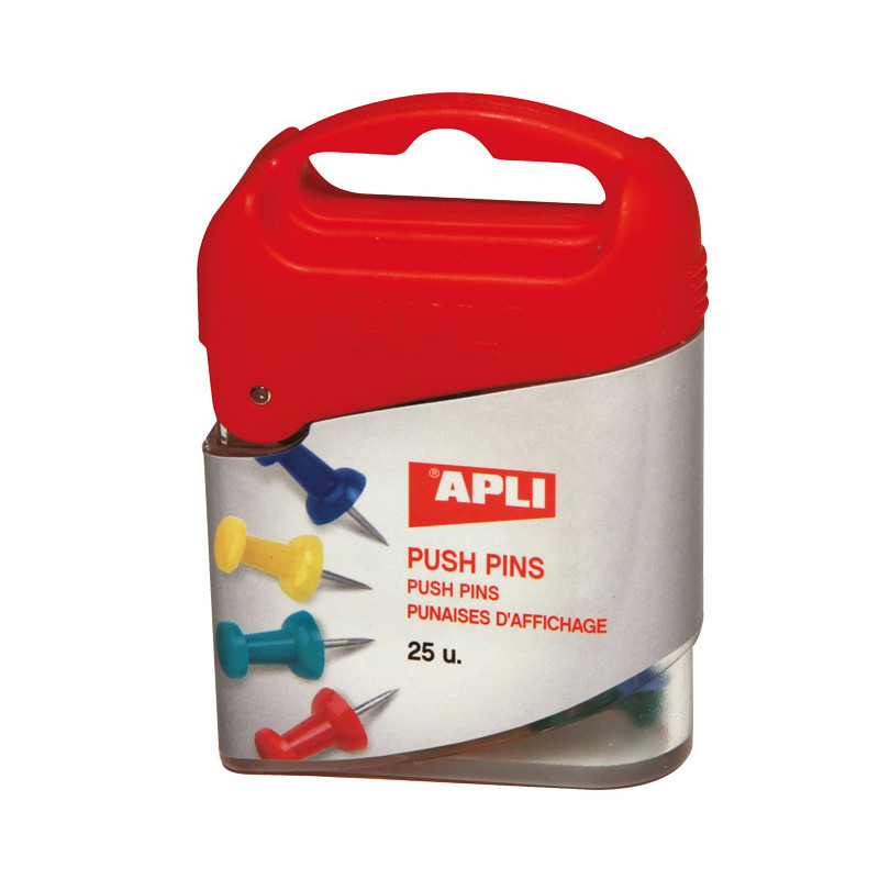 CAJA 25 AGUJAS APLI PUSH PINS