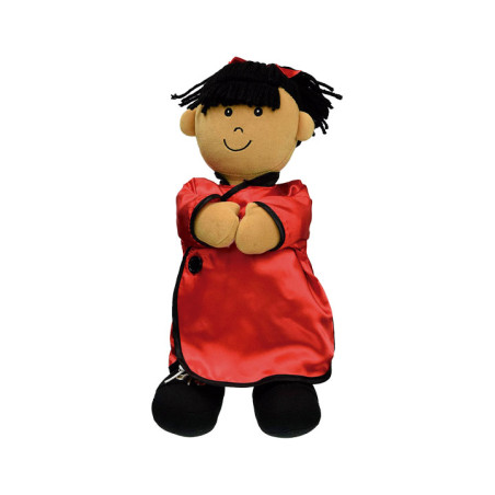 MUÑECO MINILAND "ETNI ABROCHES: NIÑA ASIÁTICA"