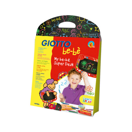 SET 20 SÚPER TIZAS GIOTTO BE-BÈ + PIZARRA