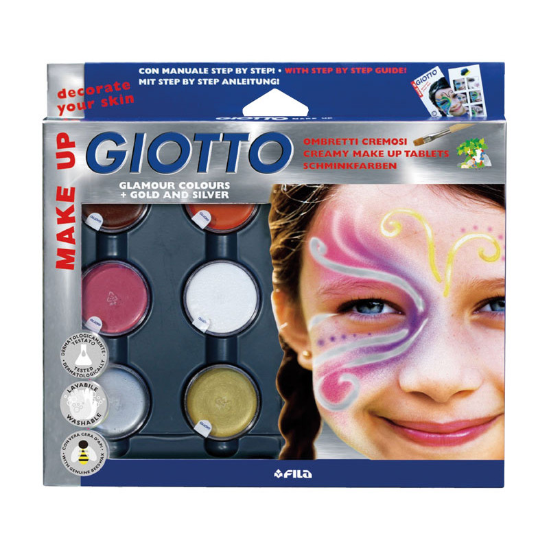 SET 6 SOMBRAS GIOTTO MAKE UP COLORES FANTASÍA