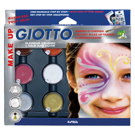 SET 6 SOMBRAS GIOTTO MAKE UP COLORES FANTASÍA