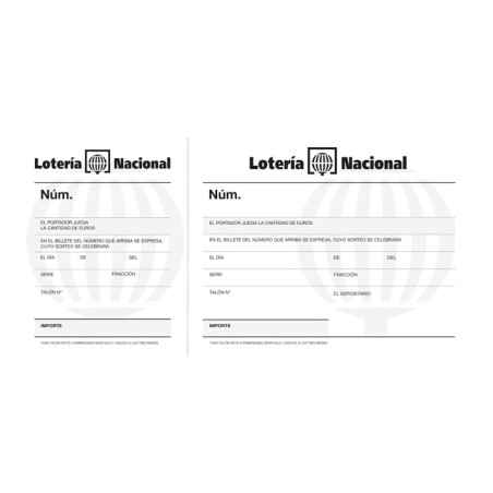 TALONARIO APLI LOTERIA PAPEL LITO