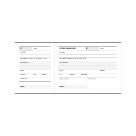 TALONARIO APLI RECIBOS ALQUILER PAPEL LITOS