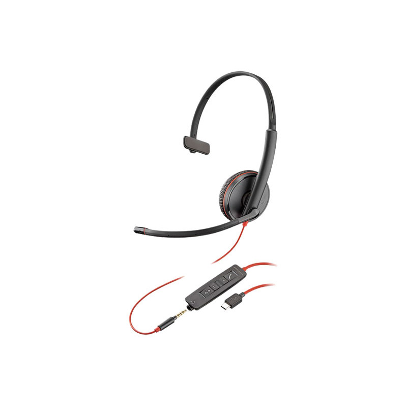 AURICULAR POLY BLACKWIRE C3215 USB C