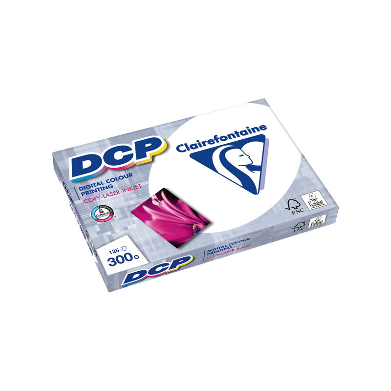 PAQUETE 125h PAPEL CLAIREFONTAINE DCP 300gr A4