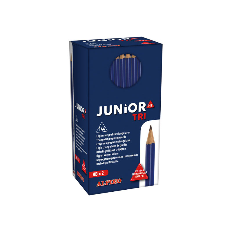 SCHOOLPACK 144 LÁPICES DE GRAFITO ALPINO JUNIOR TRI SCHOOLPACK 144 LÁPICES DE GRAFITO ALPINO JUNIOR TRI