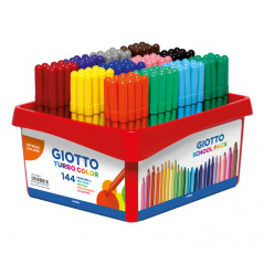 SCHOOLPACK 144 ROTULADORES GIOTTO TURBO COLOR SURTIDO