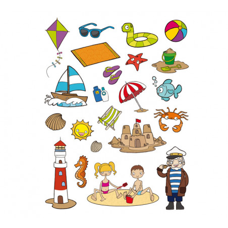 BLÍSTER 12h GOMETS APLI TEMÁTICOS "LA PLAYA"