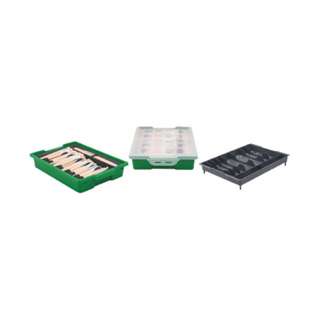 CAJA FAIBO CON BANDEJA 10 DEPARTAMENTOS