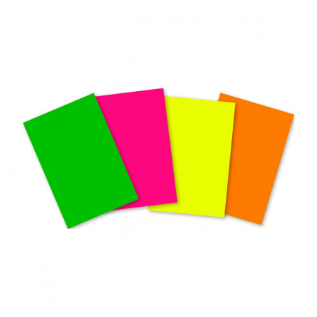 BOLSA 4 LÁMINAS GOMA EVA FIXO FLUORESCENTES SURTIDAS