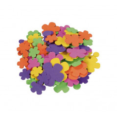 BOLSA 200 FIGURAS GOMA EVA FIXO KIDS ADHESIVAS: FLORES