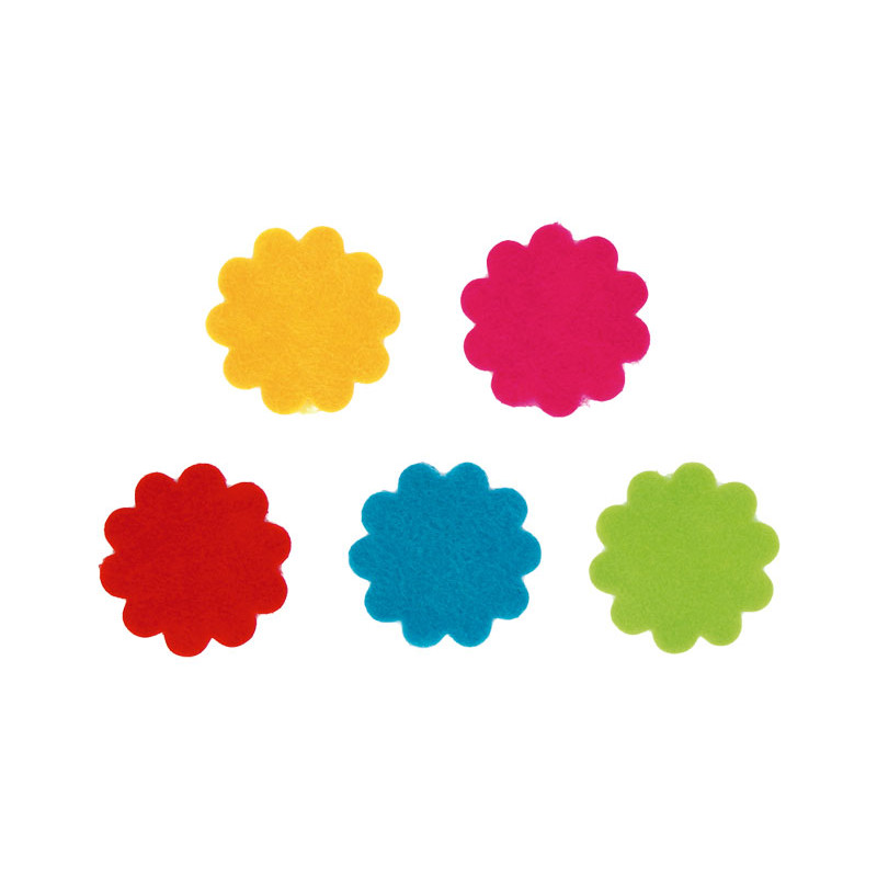 BOLSA 30 FIGURAS DE FIELTRO FIXO KIDS: FLORES BOLSA 30 FIGURAS DE FIELTRO FIXO KIDS: FLORES