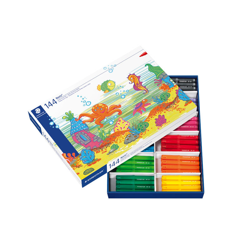 SCHOOLPACK 144 ROTULADORES STAEDTLER NORIS JUMBO