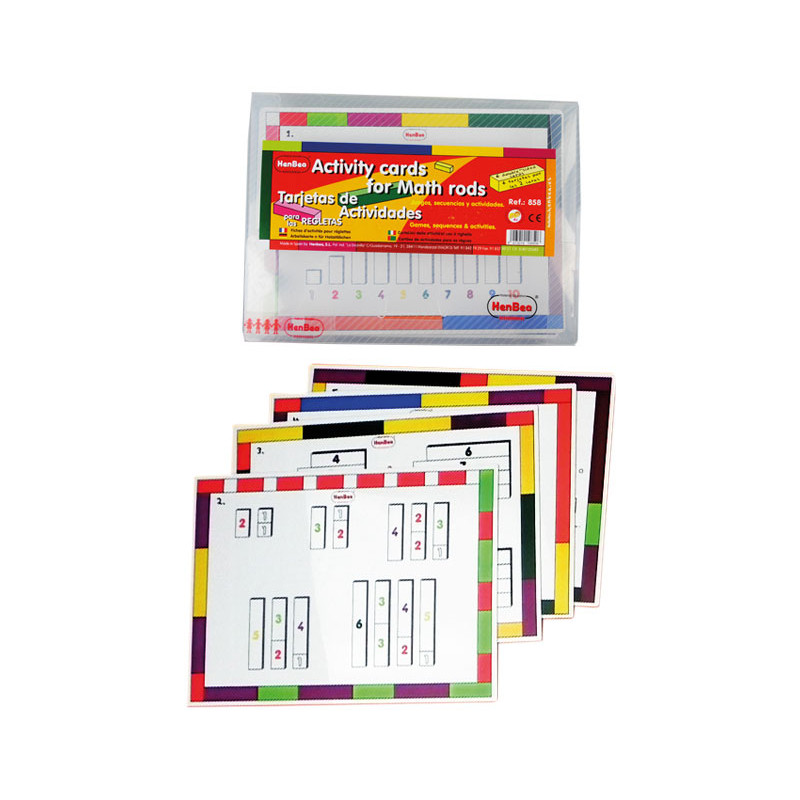 PACK 6 TARJETAS DE ACTIVIDADES HENBEA PARA REGLETAS