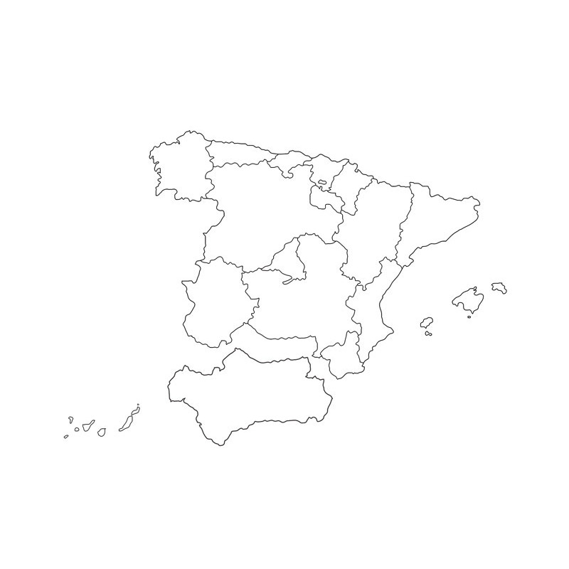 MAPA DE ESPAÑA GIGANTE NIEFENVER