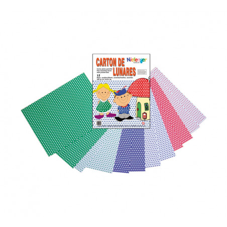 PACK 12 LÁMINAS DECORADAS NIEFENVER: LUNARES BÁSICOS
