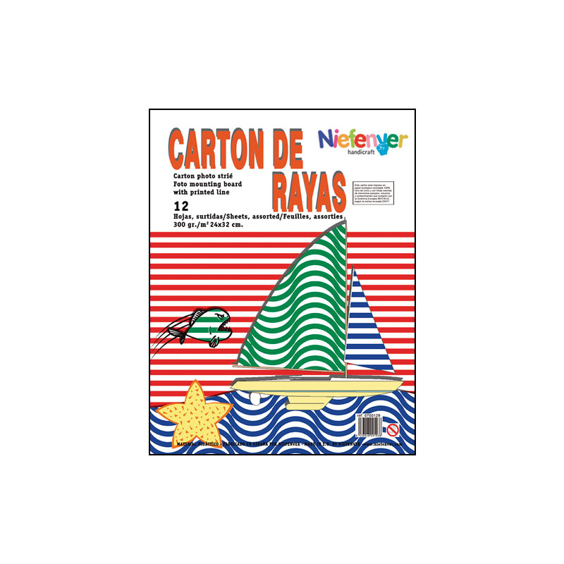 PACK 12 LÁMINAS DECORADAS NIEFENVER: RAYAS BÁSICAS PACK 12 LÁMINAS DECORADAS NIEFENVER: RAYAS BÁSICAS