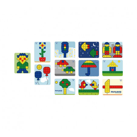 PACK 12 LÁMINAS MINILAND PARA MOSAICOS Ø 4cm