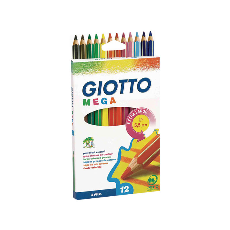 ESTUCHE 12 LÁPICES GIOTTO MEGA