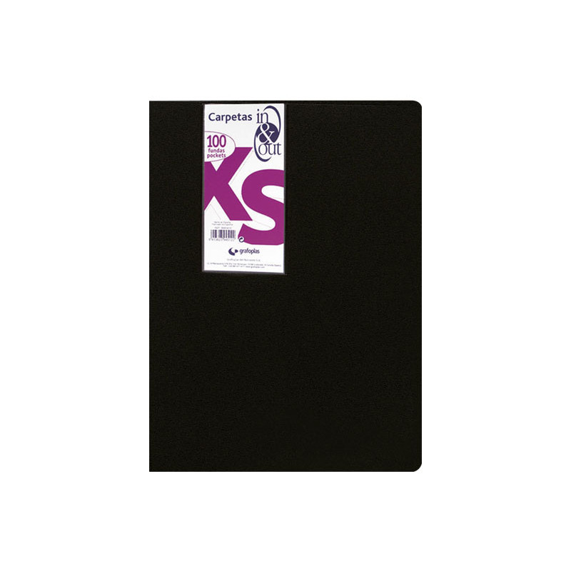 CARPETA CON 100 FUNDAS GRAFOPLÁS IN & OUT XS CARPETA CON 100 FUNDAS GRAFOPLÁS IN & OUT XS