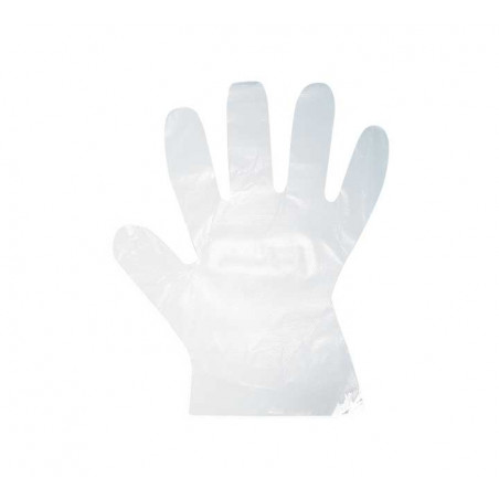 BOLSA 100 GUANTES DE POLIETILENO TALLA ÚNICA DOBLADOS POR PAR