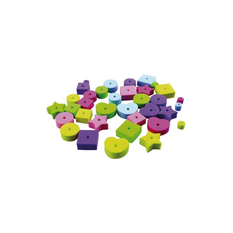 BOLSA 72 FIGURAS GOMA EVA FIXO KIDS ADHESIVAS: FORMAS CON RELIEVE