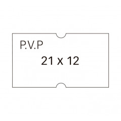 PACK 6 ROLLOS APLI PARA ETIQUETADORA 21x12mm P.V.P.