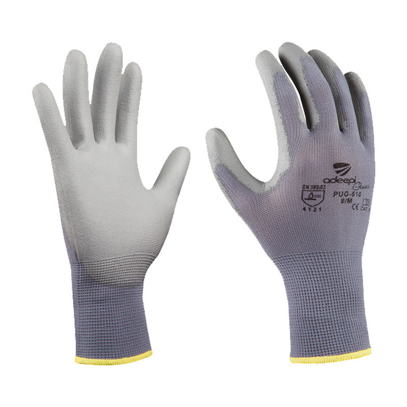 GUANTES DE SEGURIDAD CON PALMA DE PU A120 TALLA M