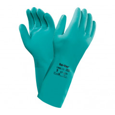 Guantes, talla S, paquete de 100 guantes, sin látex, sin polvo, guantes  texturizados azules, guantes de goma ambidiestros resistentes con puños de