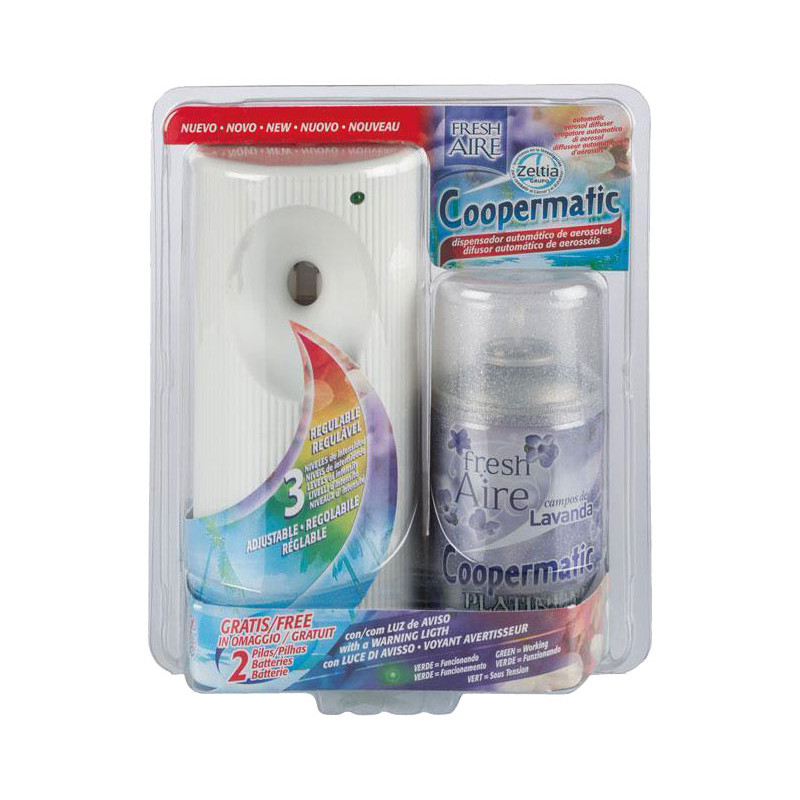 PACK DIFUSOR + AMBIENTADOR FRESH COOPERMATIC LAVANDA 250ml PACK DIFUSOR + AMBIENTADOR FRESH COOPERMATIC LAVANDA 250ml