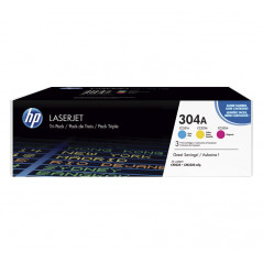 PACK DE AHORRO DE 3 CARTUCHOS DE TÓNER ORIGINAL LASERJET HP 304A