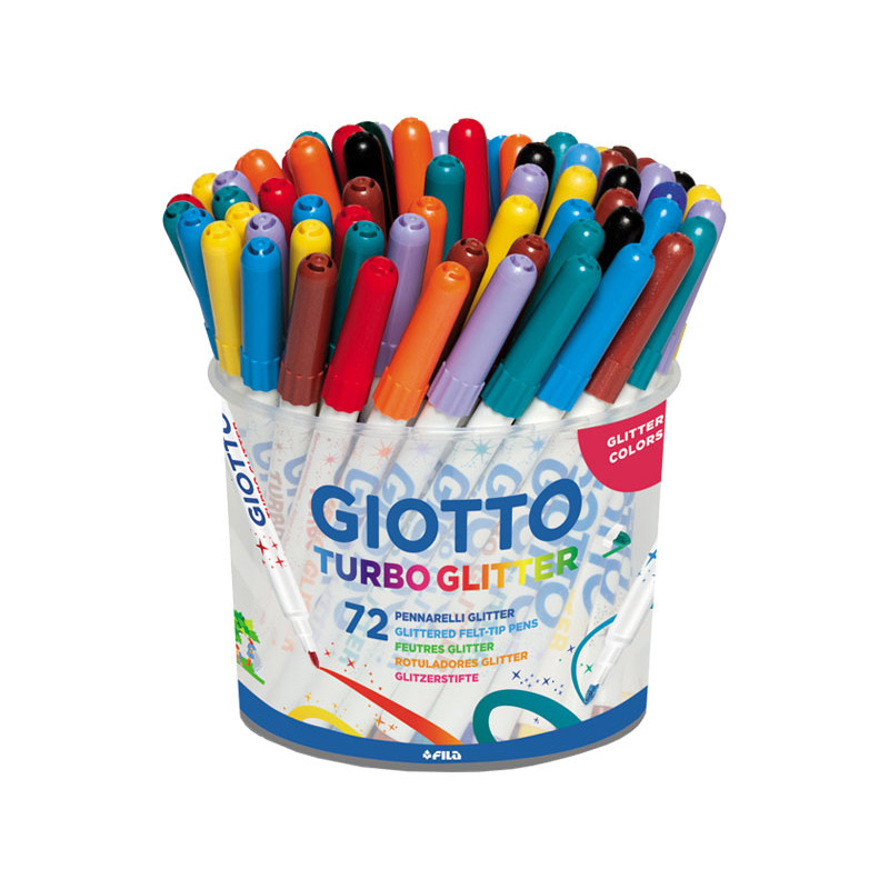 BOTE 72 ROTULADORES GIOTTO TURBO GLITTER