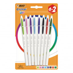 PACK 6+2 BOLÍGRAFOS BIC CRISTAL UP