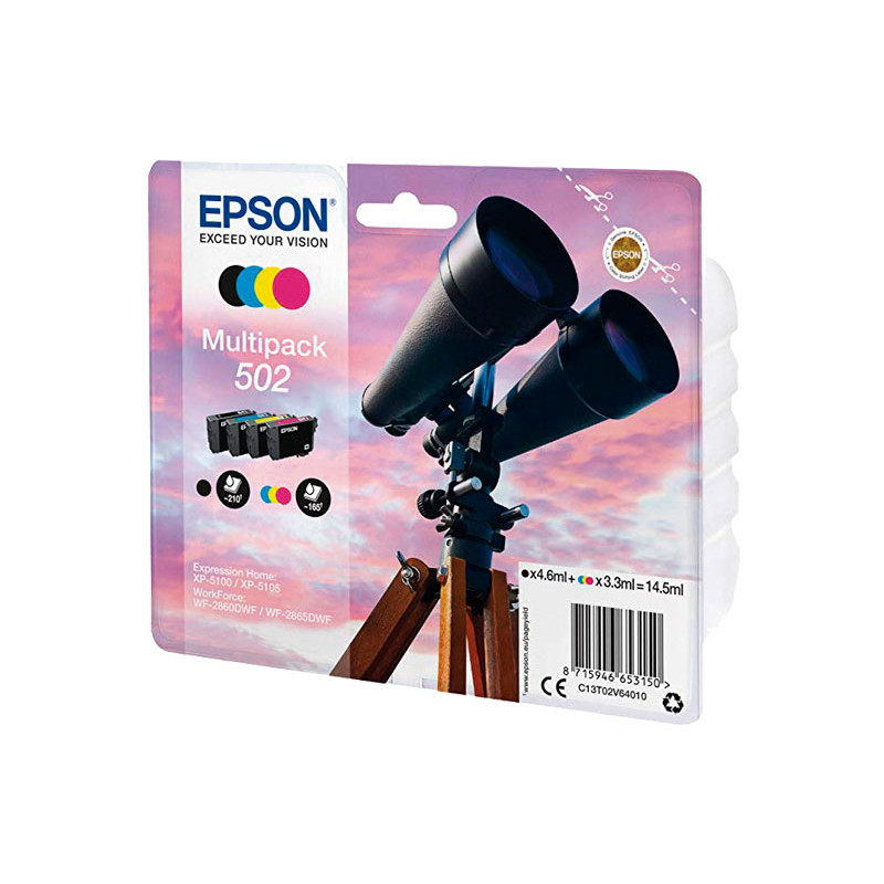 MULTIPACK INKJET EPSON ORIGINAL Nº502 MULTIPACK INKJET EPSON ORIGINAL Nº502
