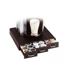 ORGANIZADOR ARCHIVO 2000 DE 3 CAJONES PARA ACCESORIOS CAFÉ