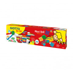 SET 4 BOTES PINTURA DE DETOS GIOTTO BE-BÈ + MAXI ROLLO DE PAPEL