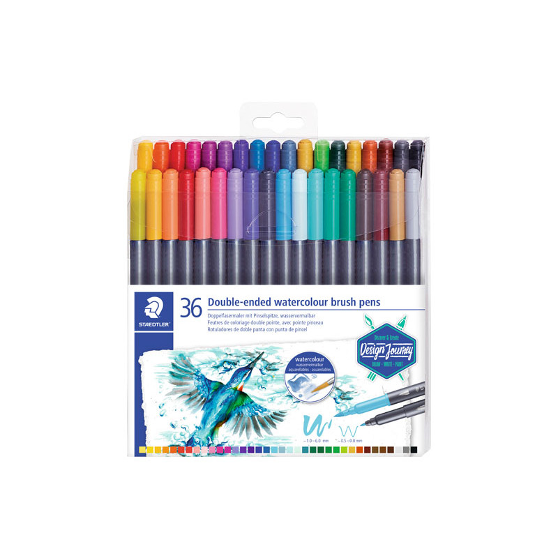 ESTUCHE 36 ROTULADORES STAEDTLER MARSGRAPHIC DUO 3001