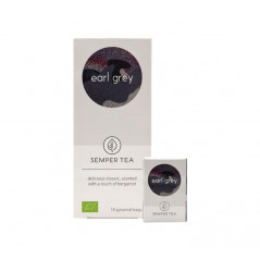 CAJA 18 BOLSITA PIRAMIDAL TÉ SEMPER TEA "EARL GREY"