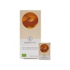 CAJA 18 BOLSITA PIRAMIDAL TÉ SEMPER TEA "CHAI"