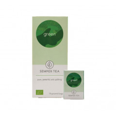 CAJA 18 BOLSITA PIRAMIDAL TÉ SEMPER TEA "GREEN"