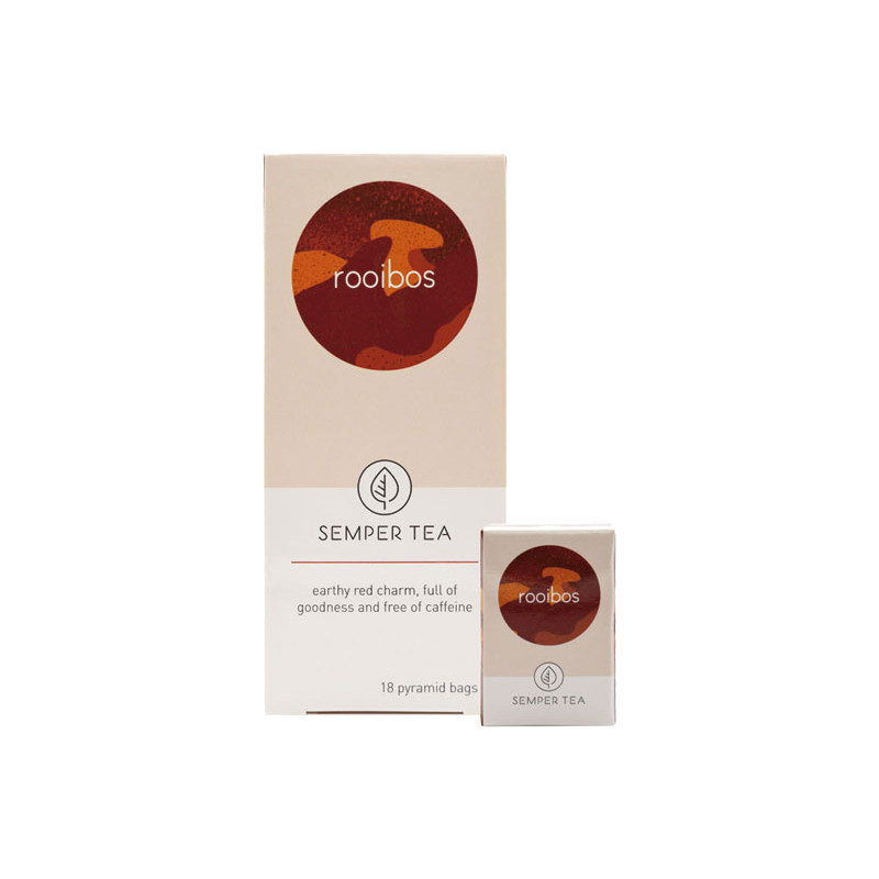 CAJA 18 BOLSITA PIRAMIDAL TÉ SEMPER TEA "ROOIBOS"