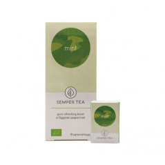 CAJA 18 BOLSITA PIRAMIDAL INFUSIÓN SEMPER TEA "MINT"