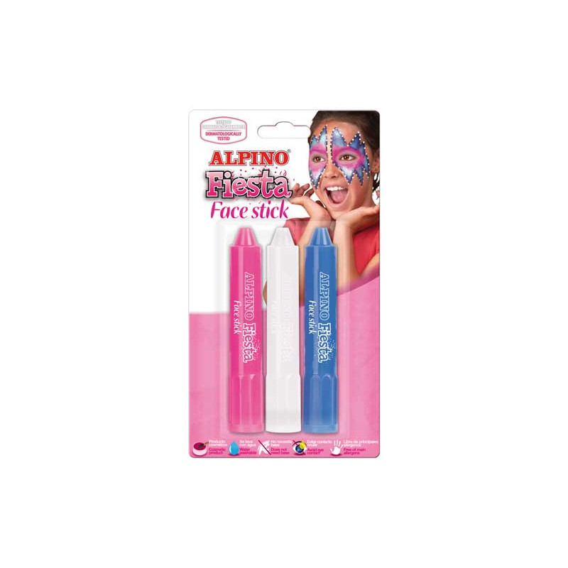 BLÍSTER 3 BARRAS ALPINO FACE STICK: PRINCESA