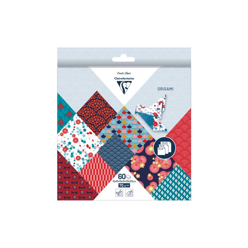 PACK 60h PAPEL ORIGAMI CLAIREFONTAINE: HANAYO