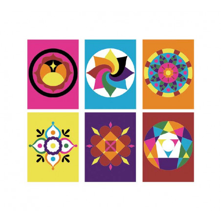 PACK 6h NIEFENVER CUADROS DE ARENA: MANDALAS