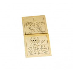 PACK 2 PUZZLES NIEFENVER DE MADERA: ANIMALES DOMÉSTICOS