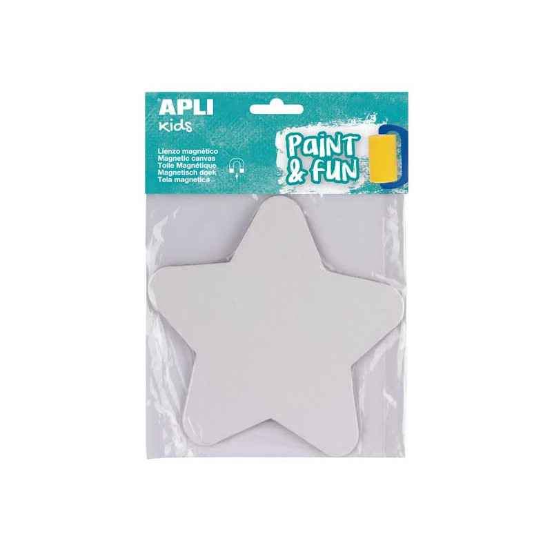 BOLSA LIENZO MAGNÉTICO APLI KIDS: ESTRELLA BOLSA LIENZO MAGNÉTICO APLI KIDS: ESTRELLA