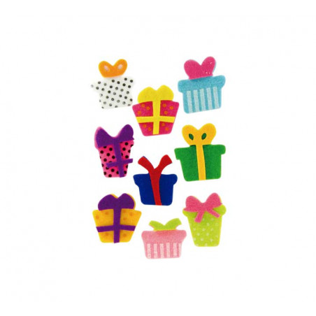 SET FIGURAS FIELTRO FIXO KIDS ADHESIVAS 3D: REGALOS