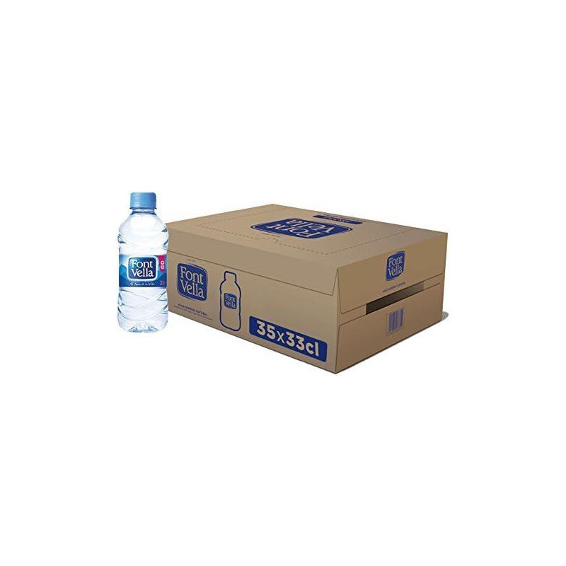 PACK 35 BOTELLAS AGUA FONT VELLA 33 cl
