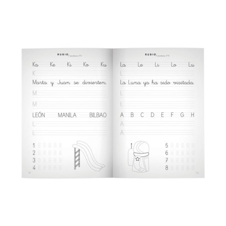 PACK 10 CUADERNOS RUBIO ESCRITURA PRIMARIA 6